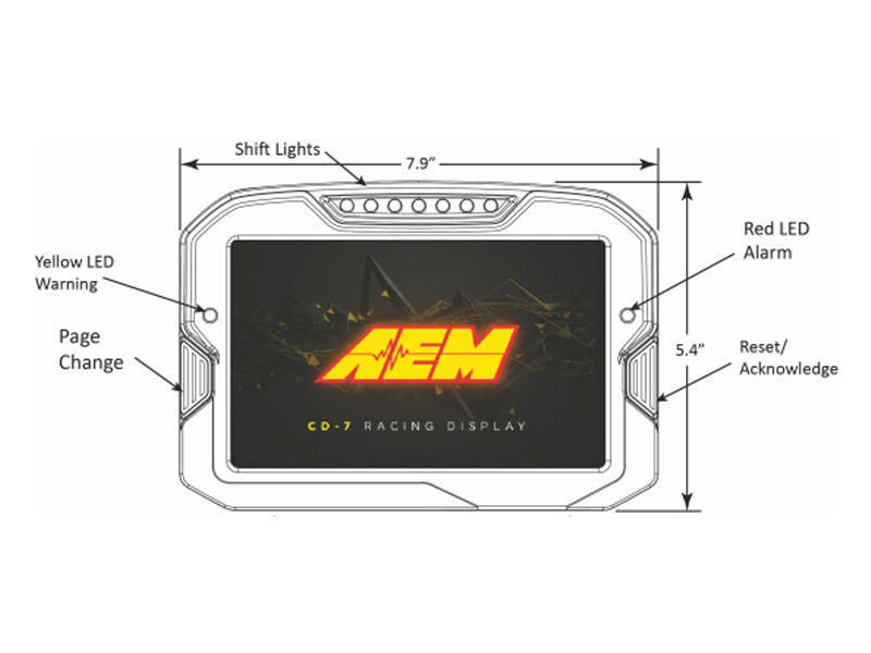 AEM CD-7 Carbon Display