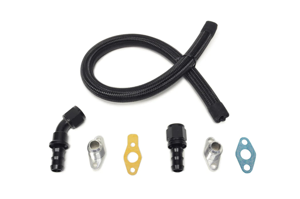 STM - 10AN Turbo Oil Return Line Braided Nylon GT-Series for DSM/Evo 7-9 (TORLB-GT)