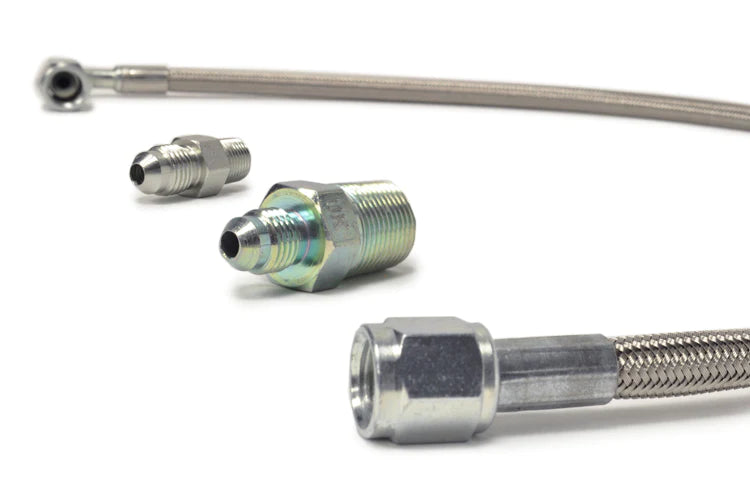 STM Oil Feed Line Kit for PTE Style 1/8" NPT Inlet Turbo (From Oil Filter Housing) - 1G/2G DSM