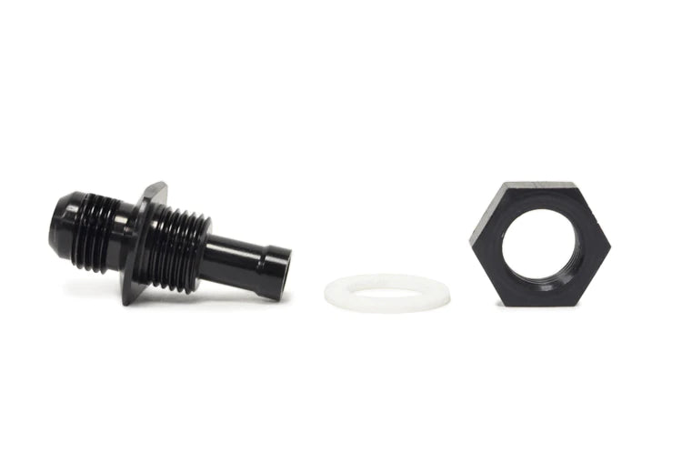 STM -6AN Black Anodized E85 Safe Fuel Bulkhead Fitting