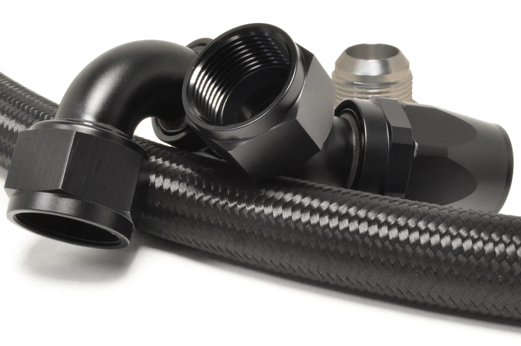 STM Evo 7/8/9 -AN Lower Hose Kit for STM Billet Radiator