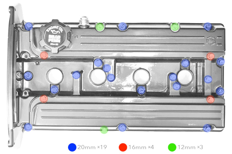 STM Stainless Valve Cover Bolt Kit - Evo 8/9