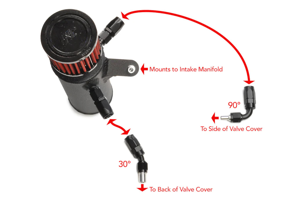 STM Evo 8/9 Engine Oil Catch Can (Standard Manifold Mount)