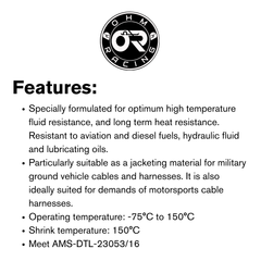 OHM Racing Diesel Resistant flame retardant DR-25 Raychem alternative-2