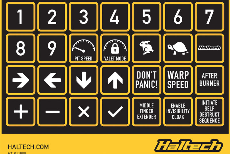 CAN Keypad Label Set-4