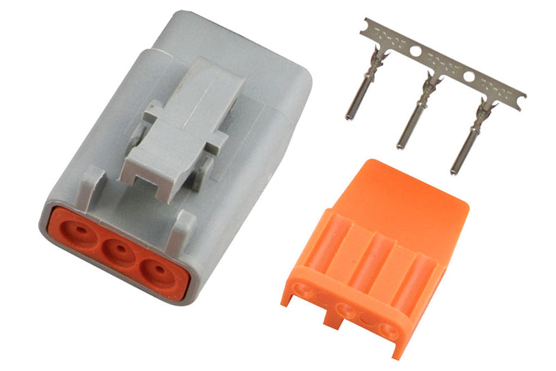Plug and Pins Only - Male Deutsch DTM-3 Connector (7.5 Amp)-1