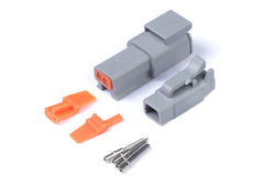 Plug and Pins Only - Matching Set of Deutsch DTM-2 Connectors (7.5 Amp)-1
