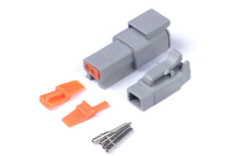 Plug and Pins Only - Matching Set of Deutsch DTM-2 Connectors (7.5 Amp)-1