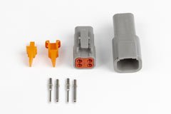 Plug and Pins Only - Matching Set of Deutsch DTM-4 Connectors (7.5 Amp)-1