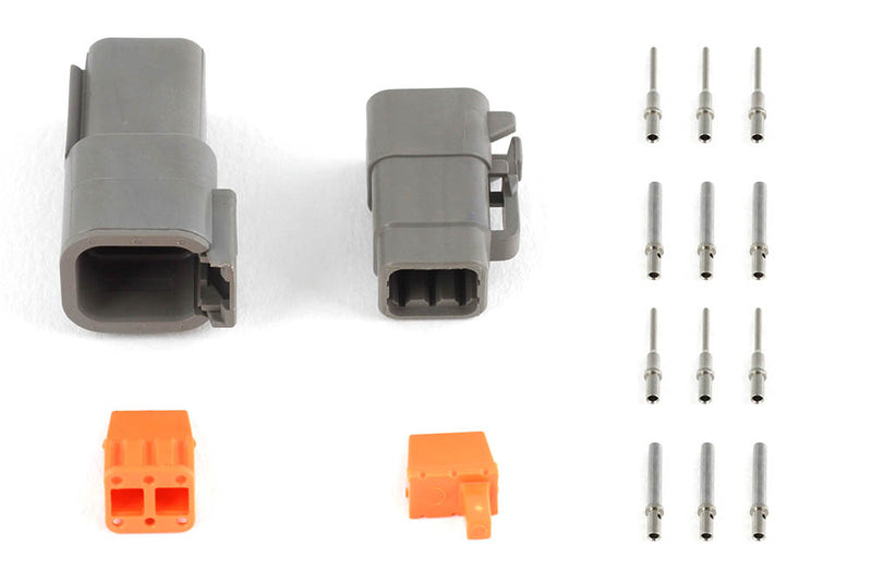 Plug and Pins Only - Matching Set of Deutsch DTM-6 Connectors (7.5 Amp)-2