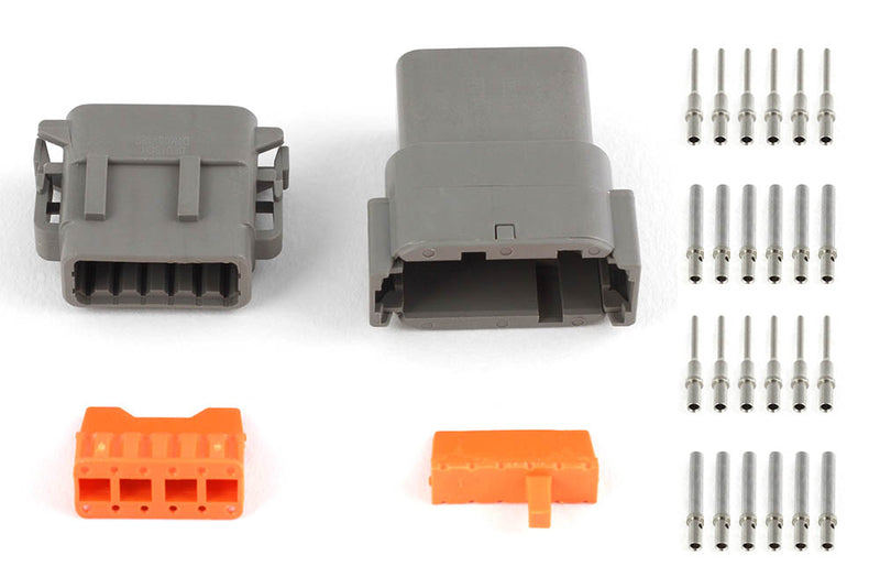 Plug and Pins Only - Matching Set of Deutsch DTM-12 Connectors (7.5 Amp)-1