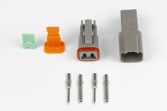 Plug and Pins Only - Matching Set of Deutsch DT-2 Connectors (DT06-2S + DT04-2P) - (13 Amp)-1