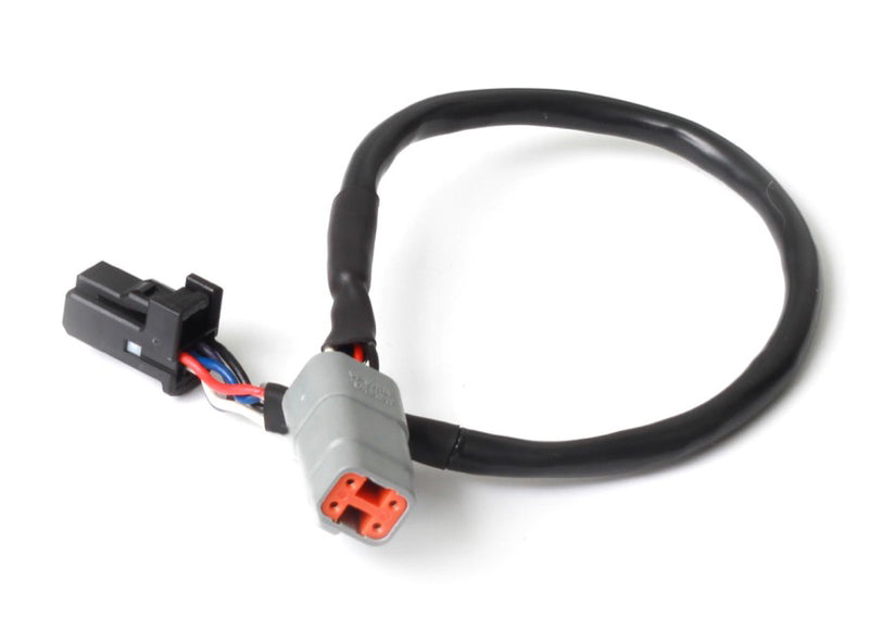 Haltech Elite CAN Cable DTM-4 to 8 pin Black Tyco Length: 300mm (12")-1