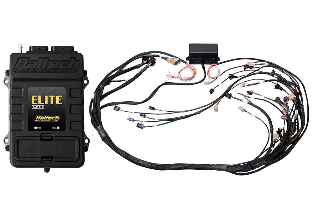 Elite 2500 + GM GEN IV LSx (LS2/LS3 etc) non DBW Terminated Harness Kit Injector Connector: Bosch EV6 (as per factory)