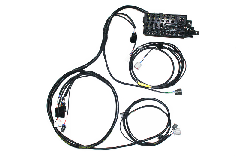 2G DSM 95-99 Eclipse "Tucked" Mil-spec Fuse-box Relocated Harness-7