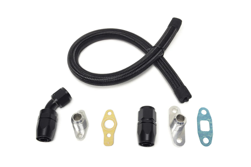 STM - 10AN Turbo Oil Return Line Braided Nylon G-Series for DSM/Evo 7-9 (TORLB-G)