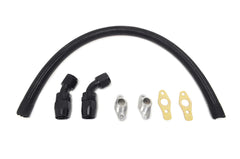 STM - 10AN Turbo Oil Return Line Braided Nylon for Evo 7/8/9 Factory Style Turbo (TORLB-STK)-2
