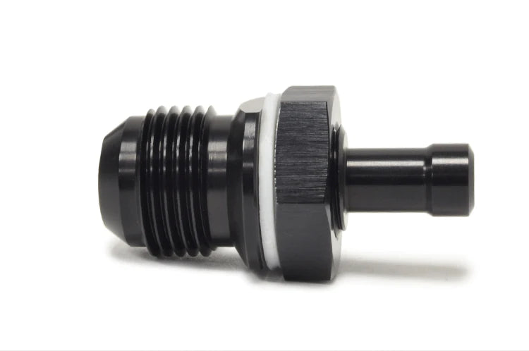 STM -8AN Black Anodized E85 Safe Fuel Bulkhead Fitting