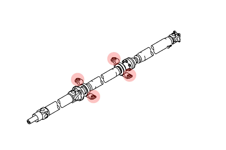 STM Driveshaft Carrier Bearing Support Bushings for DSM Evo 3000GT