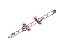 STM Driveshaft Carrier Bearing Support Bushings for DSM Evo 3000GT-4