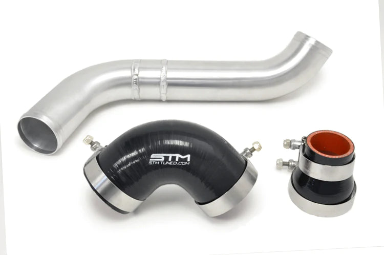 STM Evo 5/6 Lower Intercooler Pipe for Stock Frame Turbo (2.5in Aluminum)-3
