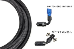 STM -6AN E85 Fuel Tank to Rail Kit for Evo 7/8/9-2