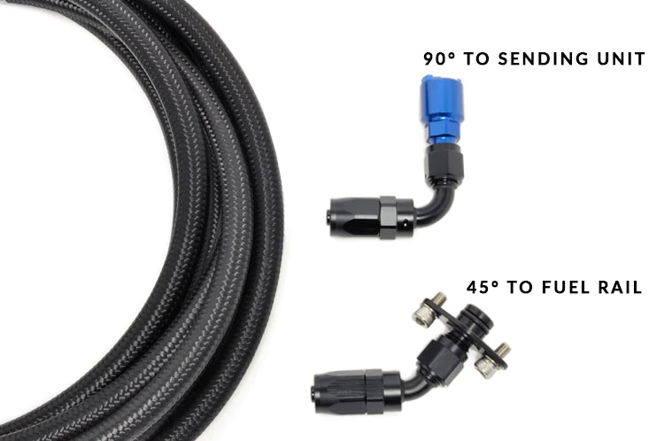 STM -6AN E85 Fuel Tank to Rail Kit for Evo 7/8/9-2