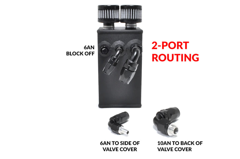 STM Evo 7/8/9 Oil Catch Can Transmission Mount Vented-2