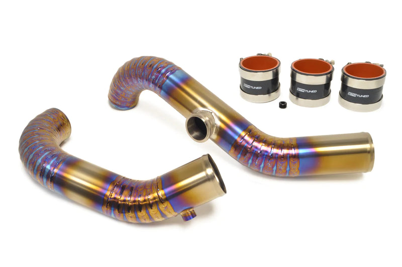 STM Evo 7/8/9 Titanium 3in Race Upper Intercooler Pipe Kit-3