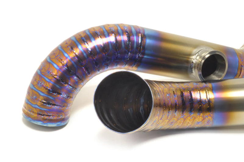 STM Evo 7/8/9 Titanium 3in Race Upper Intercooler Pipe Kit-4