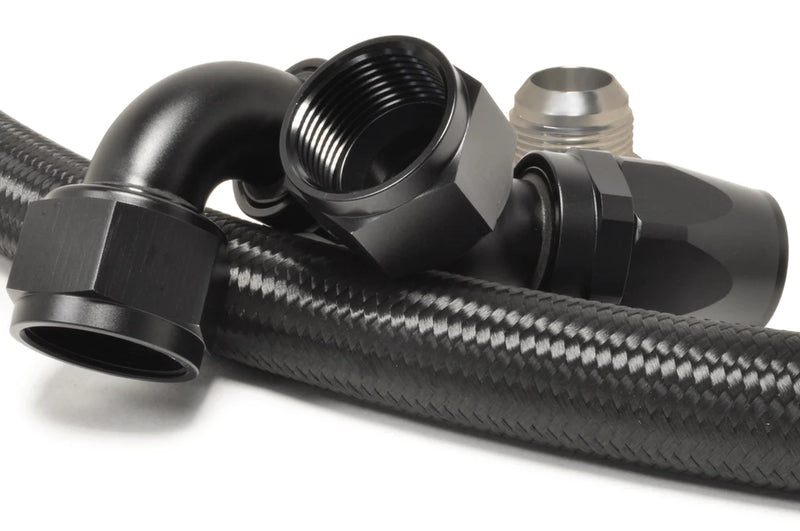 STM Evo 7/8/9 -AN Lower Hose Kit for STM Billet Radiator-2