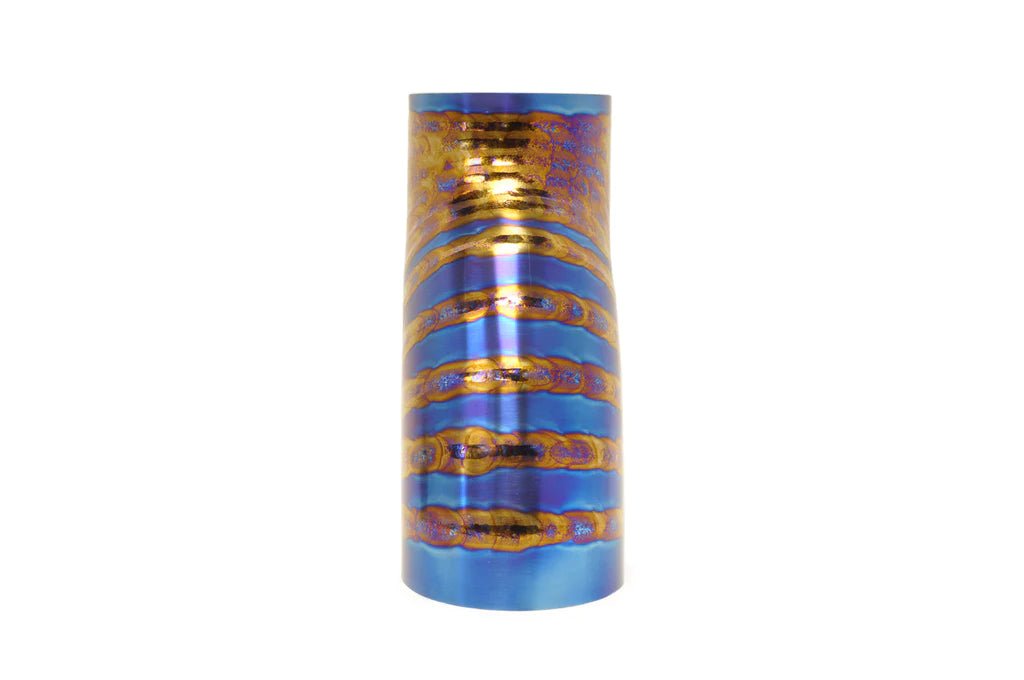 STM 3.5" Titanium SD Intake Burned Blue (No MAF) for Evo 8/9