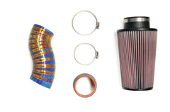 STM 3.5" Titanium SD Intake Burned Blue (No MAF) for Evo 8/9-6