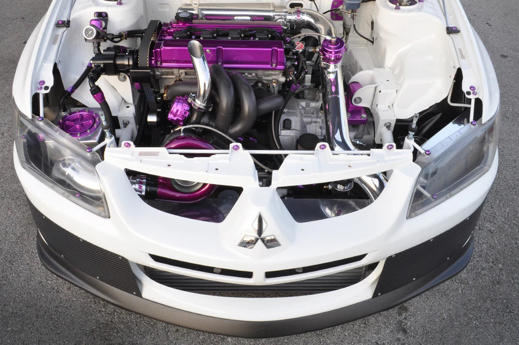 STM Carbon Fiber Front Bumper Shutters - Evo 9