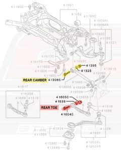 STM OEM Evo X Rear Camber / Rear Toe Bolt Kit (EVOX-RCBK)-3