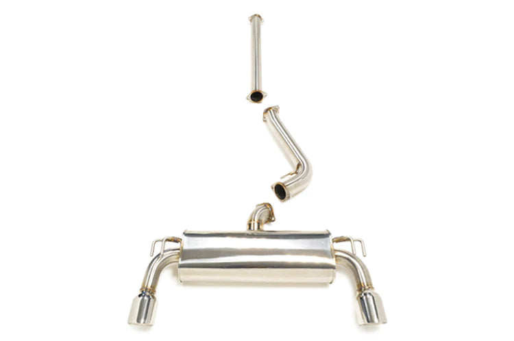 STM Evo X Stainless Cat-Back Dual Exit Exhaust  (With Muffler)