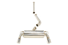 STM Evo X Stainless Cat-Back Dual Exit Exhaust  (With Muffler)-1