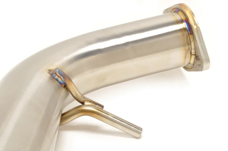 STM Evo X Stainless Cat-Back Dual Exit Exhaust  (With Muffler)-4