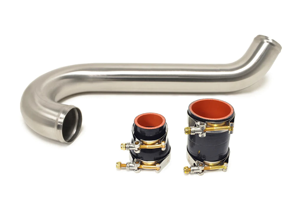 STM Evo 7/8/9 Lower Intercooler Pipe for Stock Frame Turbo (Stainless)
