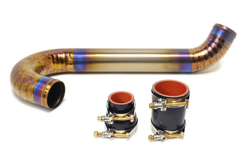 STM Evo 7/8/9 Lower Intercooler Pipe for Stock Frame Turbo (Titanium)-5