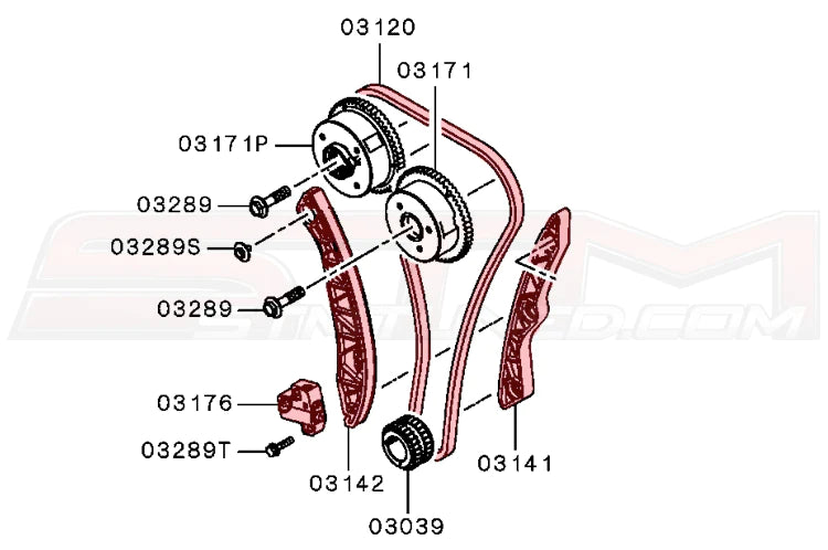 STM OEM Timing Chain Replacement Kit for Evo X-3
