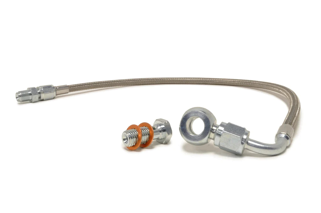 STM Oil Feed Line Kit for Garrett GT30/35R Turbo for Evo 4-9 (From Head)