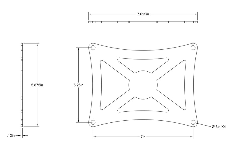 STM Drag Racing Parachute Mount Plate (PMP-MS)-3