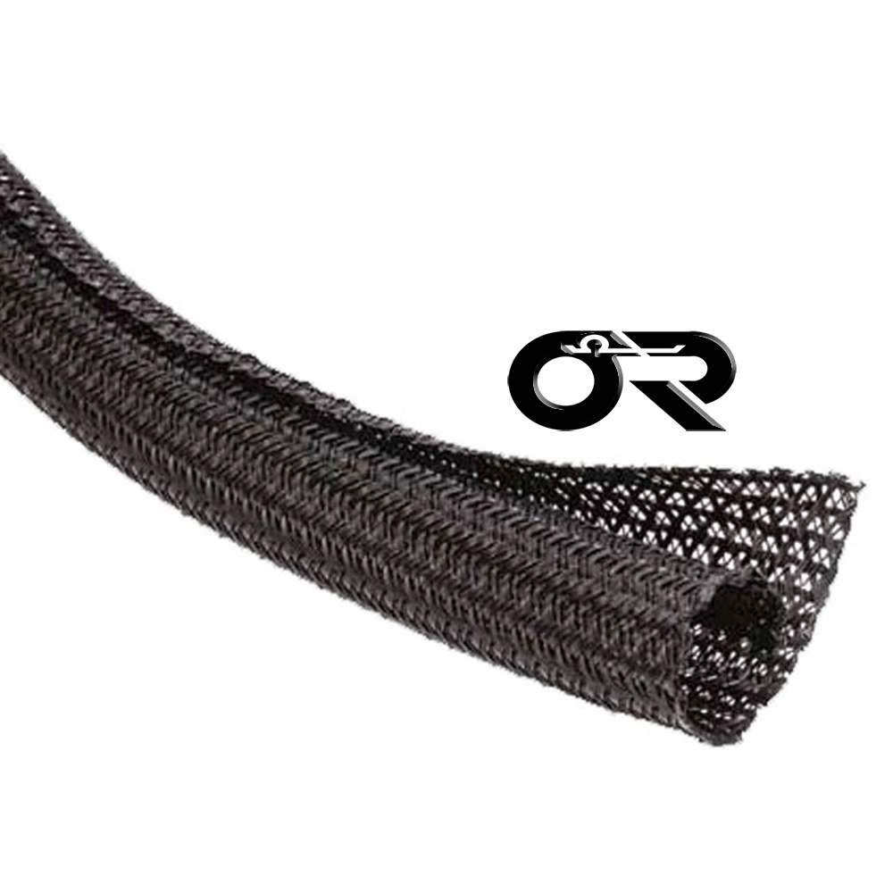 Braided Sleeving - Braid Cable Wiring Harness Loom Protection - Black